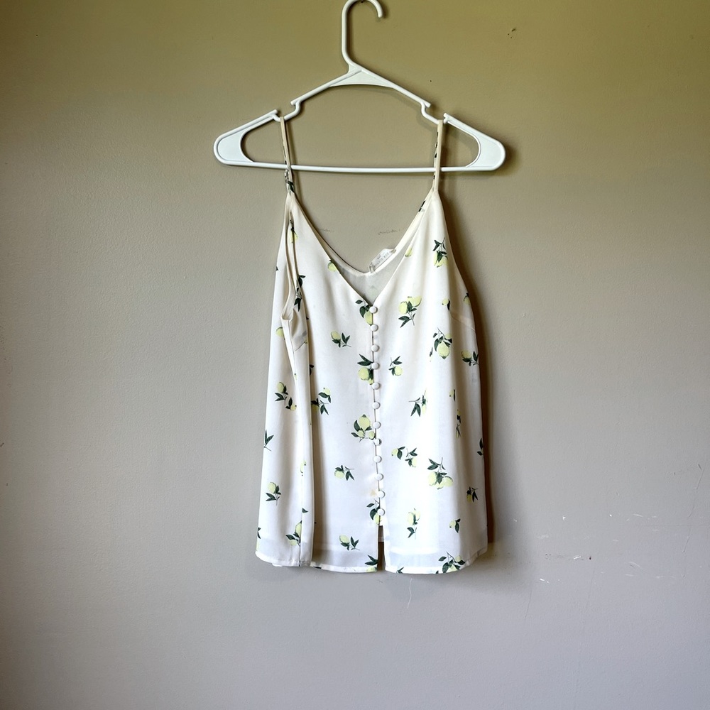 Medium Lemon button down  top